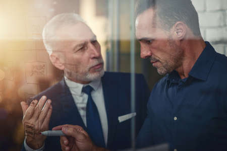 Business people work together. concept of teamwork, partnership and success