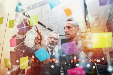 Business people work together. concept of teamwork, partnership and success