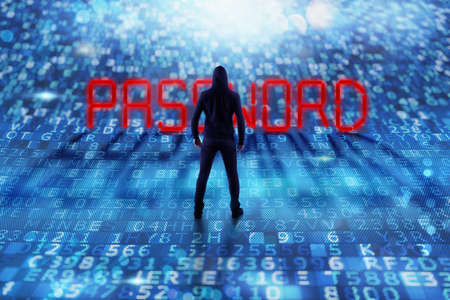 Hacker is searching to encrypt personal data and password