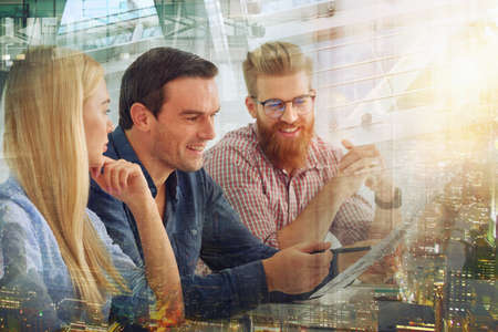 Business people that work together in officeの写真素材