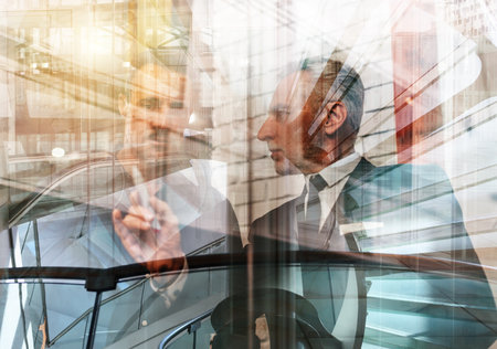 Team of business people work together on a new creative projectの写真素材