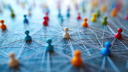 Concept of internet social network communication. Generative AIの素材