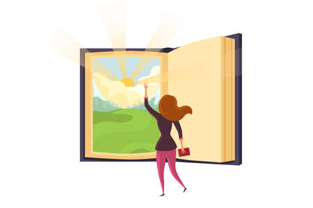 Global education, online study conceptのイラスト素材