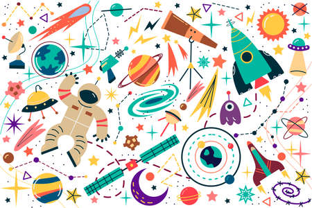 Space doodle set