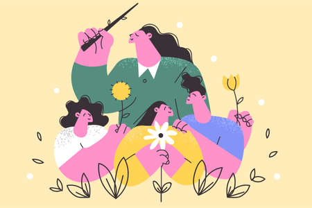 Happy teachers day celebration conceptのイラスト素材