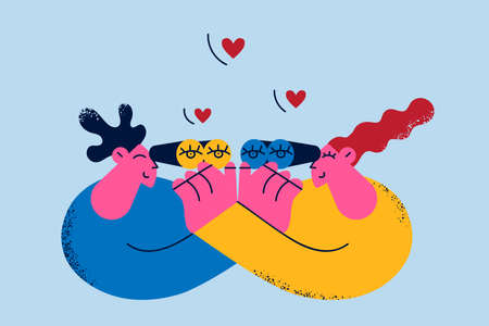 Empathy and flirt conceptのイラスト素材