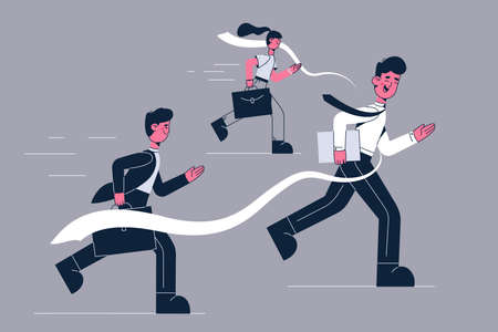 Business competition and leadership conceptのイラスト素材