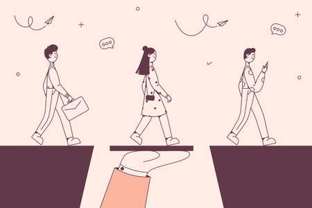 Business support and confidence conceptのイラスト素材