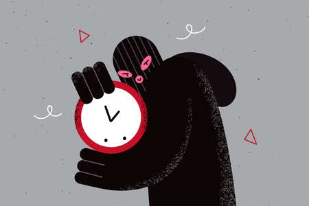 Robbery and criminal work conceptのイラスト素材