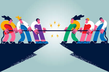 Business contest, rivalry, challenge conceptのイラスト素材