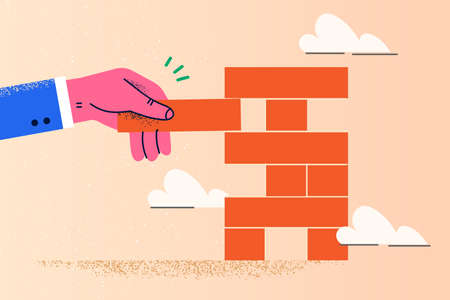 Businessman play game risk in business projectのイラスト素材