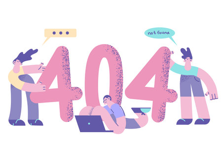 Problem and error online concept.のイラスト素材