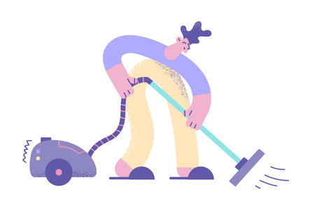 Housework and cleaning home conceptのイラスト素材