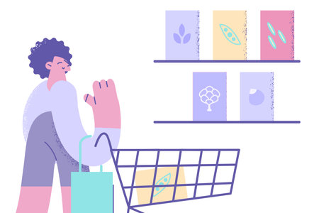 Healthy diet and lifestyle conceptのイラスト素材