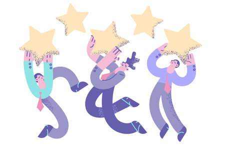 Rating and mark in business conceptのイラスト素材