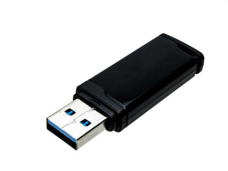 Black USB flash drive