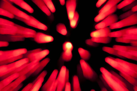Red lights blur zoom abstract backgroundの写真素材