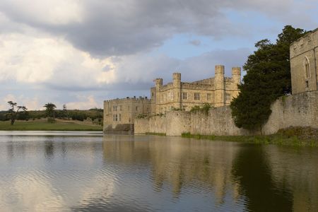 Leeds castle in kent.UKの写真素材