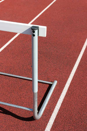athletics - hurdle close upの写真素材
