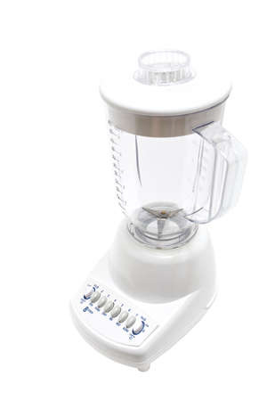 blender kitchen appliance - highkey isolated over whiteの写真素材
