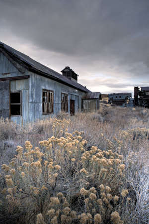 abandoned coal mine building in midwest USA, HDR