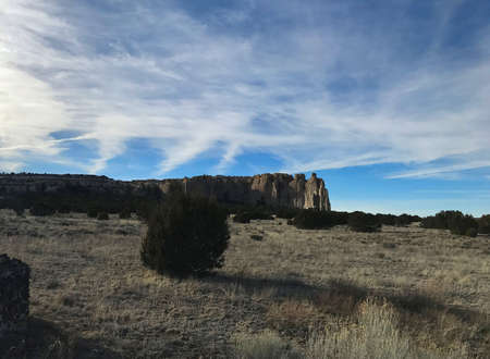 Views of El Morro National Monument in western New Mexico.の写真素材