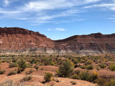Scenic views of Paria Canyon-Vermilion Cliffs Wilderness in southern Utah near Kanab, Utah.の写真素材
