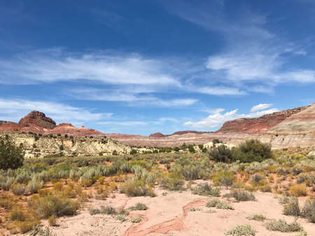 Scenic views of Paria Canyon-Vermilion Cliffs Wilderness in southern Utah near Kanab, Utah.の写真素材