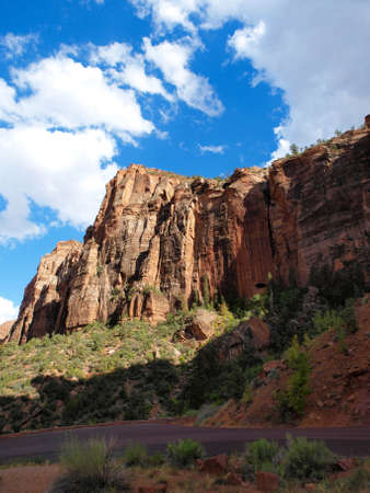 Scenic views of Zion National Park in Utah.の写真素材