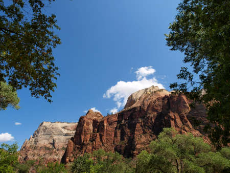 Scenic views of Zion National Park in Utah.の写真素材