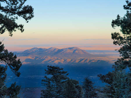 Scenic views of the high desert in New Mexico.の写真素材