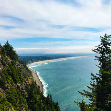 Scenic views of an Oregon coast road trip.の写真素材