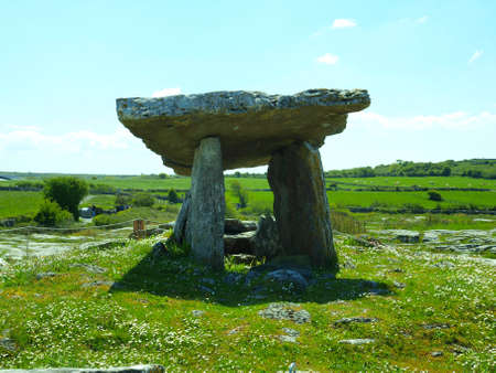 Views of the The Burren Ancient Ruins in Ireland.の写真素材