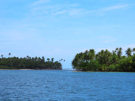 Scenic views of the French Polynesian island of Huahine Nui.