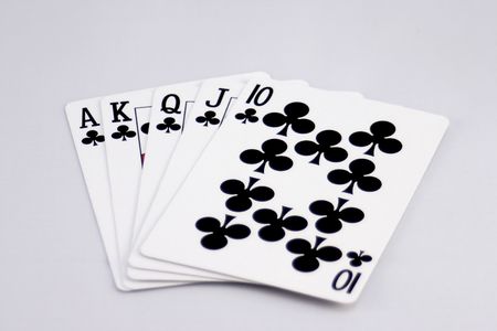 Straight Royal Flush of Clubs