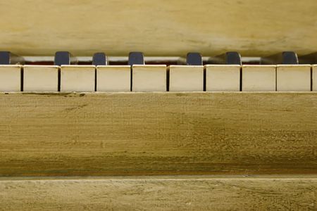Vintage Piano Keysの写真素材
