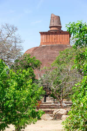 Abhayagiri Dagoba is one of the oldest, most important Buddhist monasteries in the history of Sri Lankaのeditorial素材