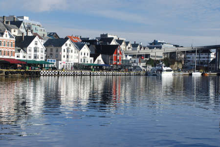 Norwegian town Haugesundの写真素材
