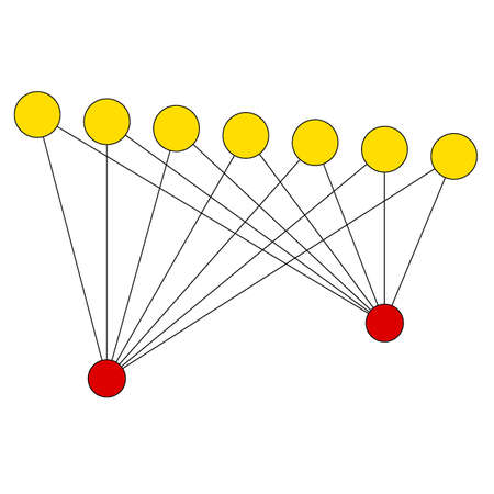 simple graph exampleのイラスト素材