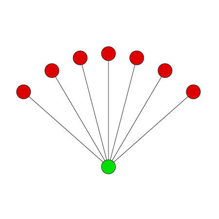 simple graph exampleのイラスト素材