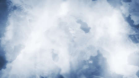 Abstract blurred winter blue watercolor background
