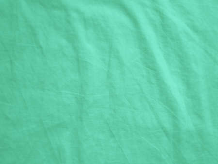 Mint crumpled fabric texture background