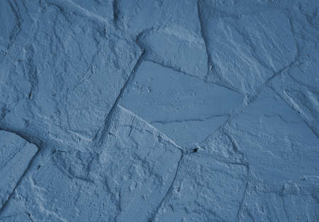 Blue stone textured wall. Grunge backgroundの写真素材