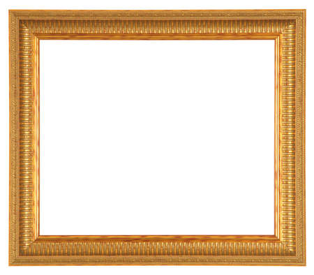 bronze antique frame isolated on white background 