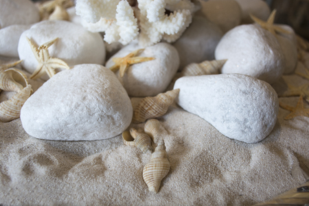 Sand and stonesの写真素材