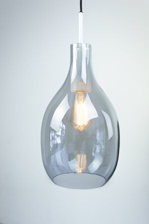 Gray glass lampの写真素材