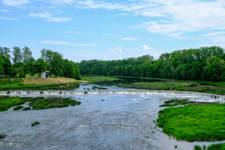 View Of The Venta River - Kuldiga Latvia