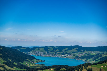 View of the lakeの写真素材