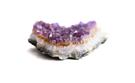 a close up mineral of Amethyst crystal quartzの写真素材