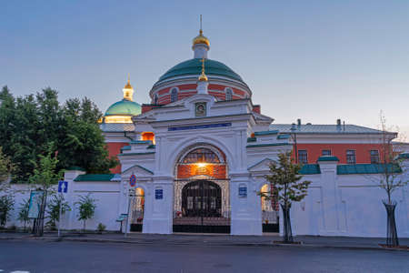 View of the Kazan Mother of God Monastery. Kazan, Russia.の写真素材